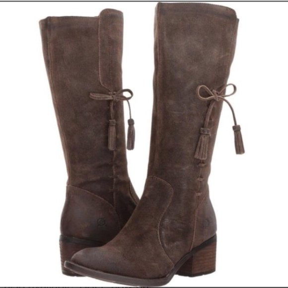 Born Shoes - BORN Beckett Tassel Western Leather Boots SZ 9.5